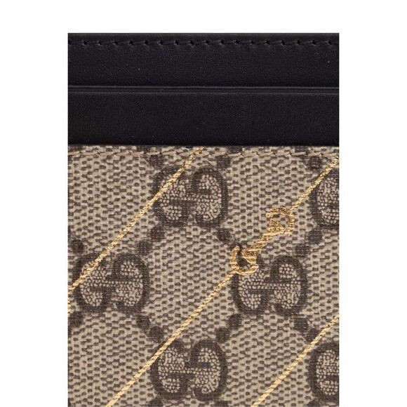 Gucci Black and Gold Card Holder - Picture 3 of 8